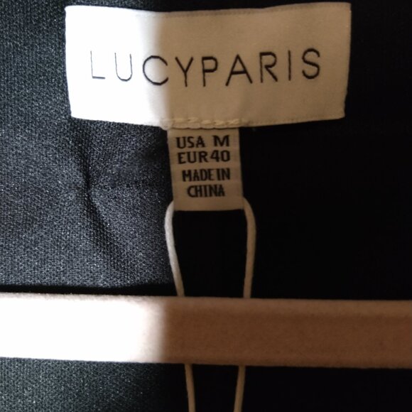 NWT Lucy Paris Dress ONLY $39! RETAIL $90 Velvet Mini Rhinestone Trim Lined Sz M - Picture 4 of 9